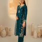 Dhanak-3PC Embroidered Shirt with Chiffon Embroidered Dupatta - 3531