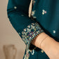 Dhanak-3PC Embroidered Shirt with Chiffon Embroidered Dupatta - 3531