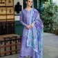 Dhanak-3PC Embroidered Shirt with Digital Printed Wool Shawl -3291