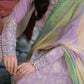 Dhanak-3PC Embroidered Shirt with Digital Printed Wool Shawl - 3307