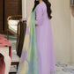 Dhanak-3PC Embroidered Shirt with Digital Printed Wool Shawl - 3307