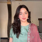 Dhanak-3PC Embroidered Shirt with Chiffon Embroidered Dupatta-3452